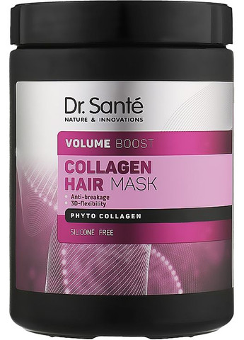 Маска для волосся Collagen Hair Volume Boost Mask 1000ml (976340-72097) Dr. Sante (368640579)