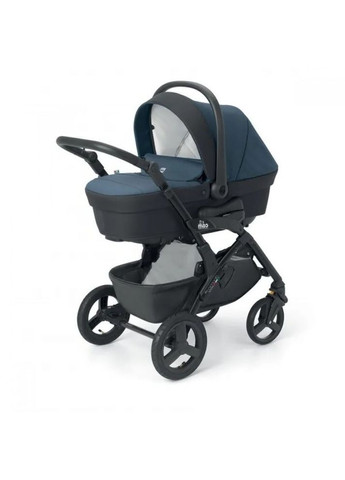 Коляска 3 в 1 DINAMICO UP SMART, рама чорна, колір синій (897T/V90/990/780K) CAM (323484976)
