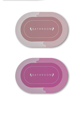 Килимок суперпоглинаючий у ванну колір різнокольоровий ЦБ-00277597 No Brand (331111502)