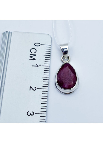 Кулон срібний з рубіном 1,92 г No Brand (369737799)