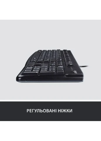 Клавіатура дротова K120 USB UKR OEM (920-002643) Logitech (376886566)