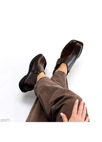 No Brand 🤎 Туфли "Belle" из натуральной кожи и замши коричневый з, — (363058430)