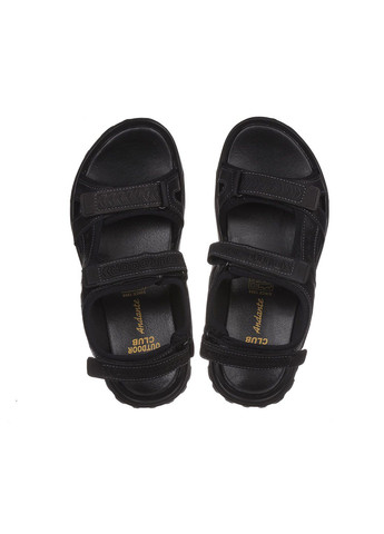 Повседневные мужские сандали из кожи 10а1 Andante на липучке