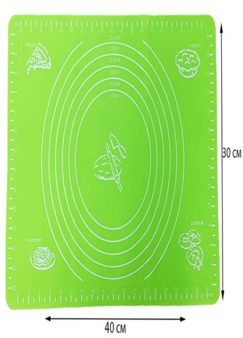 Килимок для формування та випікання тіста силіконовий 400х300 мм No Brand (317572512)