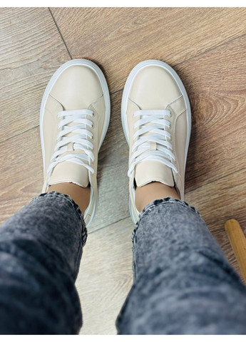 295 Кросівки Шкіряні Бежеві Hengji бежеві демісезони (317831806)