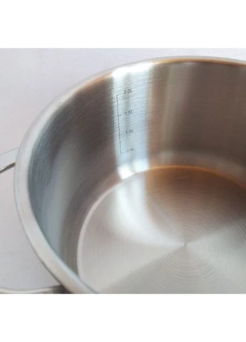 Кастрюля нержавейка с крышкой 18 см, 2 л (MR-3511-18) Maestro (334713771)