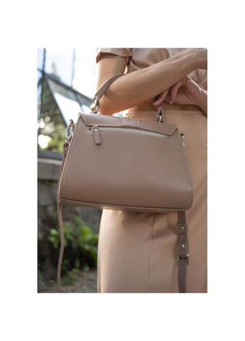 Сумка кросс-боди через плечо женская из натуральной кожи средняя Бежевый 37882 The Wings (355245040)