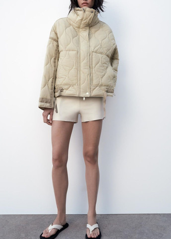 Молочная демисезонная куртка Zara