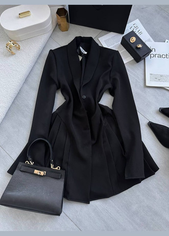 Чорна ділова, повсякденний, кежуал, джинсова, вечірня сукня-піджак жіноча Україна однотонна