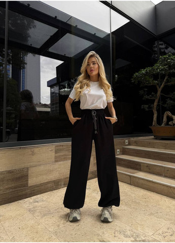 Оверсайз штани з лакости – Розмірна сітка в описі DK/DL Мода без кордонів (358930419)