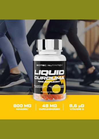 Экстракт куркумина Liquid Curcuma 30caps Scitec Nutrition (295575189)