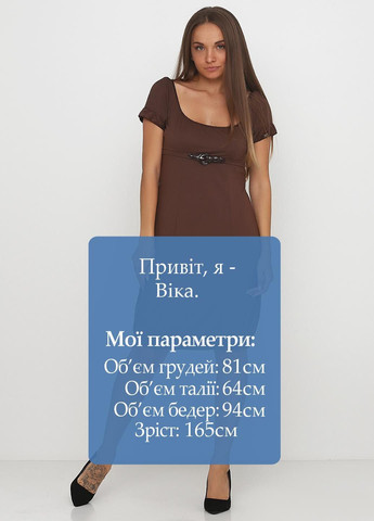 Коричневое повседневный платье коричневый Miss Sixty