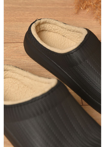 Калоші жіночі без задника утеплені чорного кольору Let's Shop (352476706)