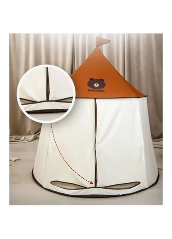 Намет дитячий ігровий будиночок 110-150см, 1вхід-зав'язки, вікно, 2 види, в сумці MR 1309 Grant (363832373)