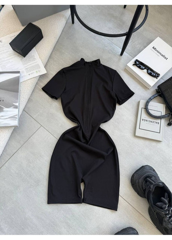 Комбінезон в рубчик Luna чорний