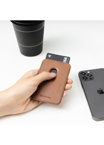 Магнітна кишеня-гаманець MagWallet для iPhone коричнева (GS-103-168-229-146) SwitchEasy (352506685)