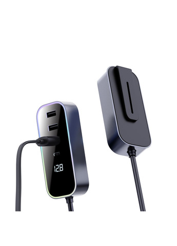 Автомобільний зарядний пристрій (автозарядка) Hub Acey 107W CCAAAAC-01BK Чорний Remzona (334293891)