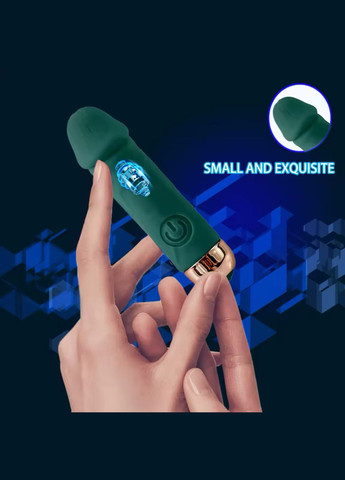 Мініатюрний масажер для ніжної стимуляції, Масажер з 10 режимами для інтимного задоволення No Brand (341305674)