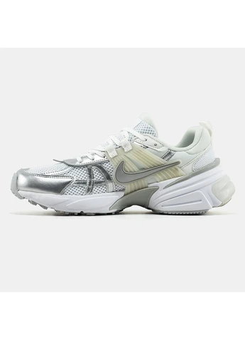 Белые всесезонные кроссовки v2k runtekk "white metallic" No Brand
