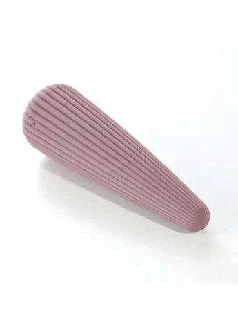Клиторальный вибратор Cone конусообразной формы, ребристый, 12,8 × 3,8 см Sweet Em (388911484)
