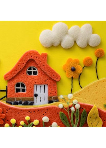 Набір м'якого фетру 743250 21х30см 5 листів жовтий Santi (364762525)