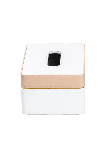 Салфетница из эко кожи для стола белая органайзер для салфеток и сервировки стола ProDobro (364190953)