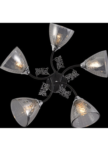 Люстра декоративна IS XA1525B/5 BK+CR на 5 плафонів Valeso (293516350)
