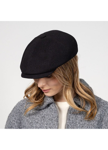 Кепка восьмиклинка женская шерсть черная ЭЛЛА LuckyLOOK 610-637 (322791995)