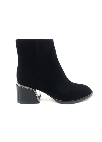 Осенние женские ботинки черные замшевые bv-18-21 23,5 см (р) Boss Victori