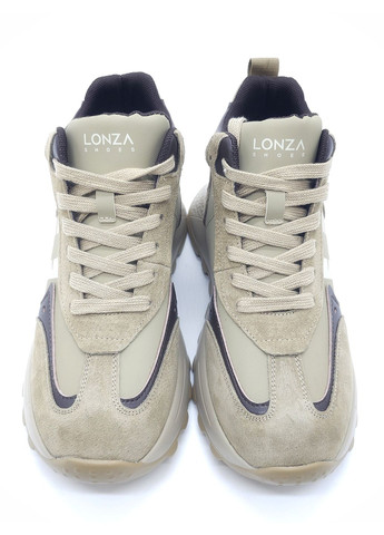 Бежеві всесезонні жіночі кросівки бежеві шкіряні l-12-10 24 см (р) Lonza