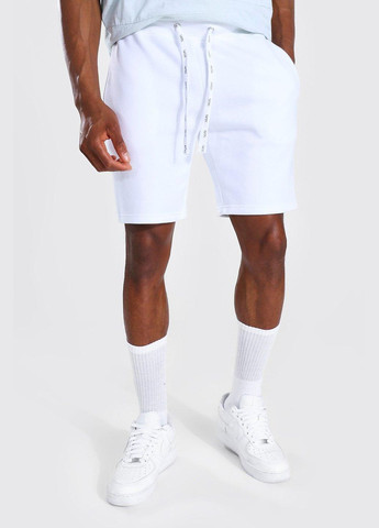 Шорти Boohoo slim fit mid jersey shorts with man drawcords mzz87736 (292711152)
