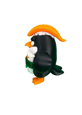 Игрушка Pinguini Sushini Пингвин суши из серии Italian Brainrot Черный 12 см (IBR10007) DrukHouse3D (352507236)