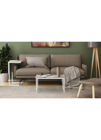 Стіл журнальний приставний Террі Комбо 345x662x440 метал ДСП Бетон 16 мм (FRD-105149) Ferrum-decor (365445265)