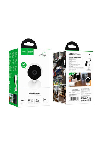 Камера видеонаблюдения D3 Indoor HD camera(EU) White Hoco (340279498)