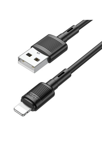 Кабель для iPhone iPad X83 Victory charging Lightning cable 1 метр черный Hoco (293346577)