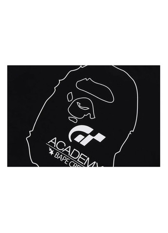 Черная футболка чёрная Bape A Bathing Ape x Gran Turismo Black Tee Mens