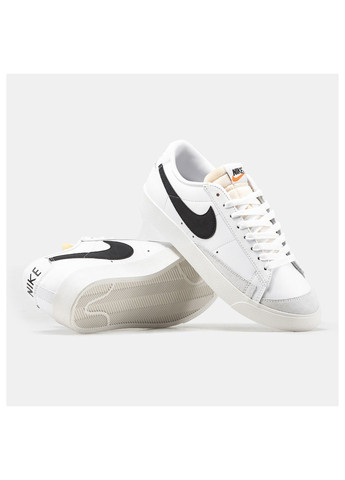 Белые демисезонные кроссовки мужские Nike Blazer Low 77 Vintage White