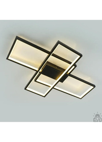 Смарт люстра управляемая светодиодная SVEN 3S 85 Вт 690x470x80 мм Черная ESLLSE (366237242)