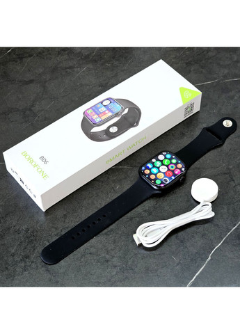 Смарт-Часы Smart Watch 9 45 мм, ip67, голосовой вызов, сообщения из социальных сетей Borofone (353497815)