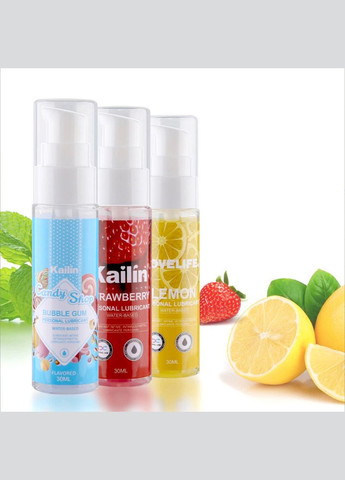 Інтимна змазка на водній основі оральна Kailin 30 мл зі смаком лимону, 10066 Soft Touch (290668052)