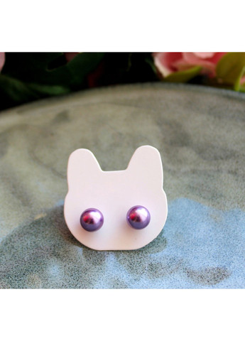 Сережки гвоздики " Фіолетові перлини" No Brand (364122419)