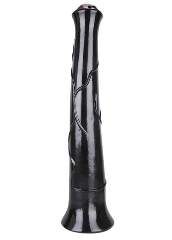 Реалистичный конский фаллоимитатор черного цвета с присоской (40 * 6 см) We Love (284279664)