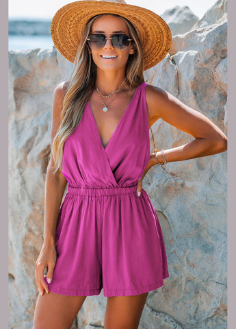 Комбинезон CUPSHE однотонный пляжный вискоза