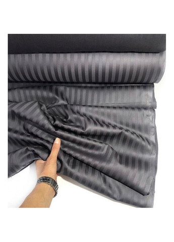 Постільна білизна DARK GREY Elite Сатин страйп Двоспальна MERISET (278255841)