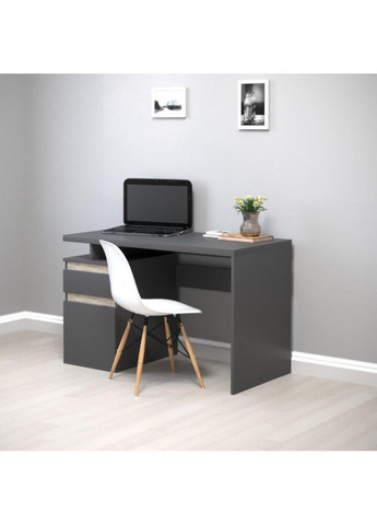 KUBIK L (кульк.) стіл письмовий дуб клондайк/антрацит Intarsio (365461466)