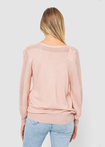 Пудровый демисезонный кофта женская с манжетами Ager