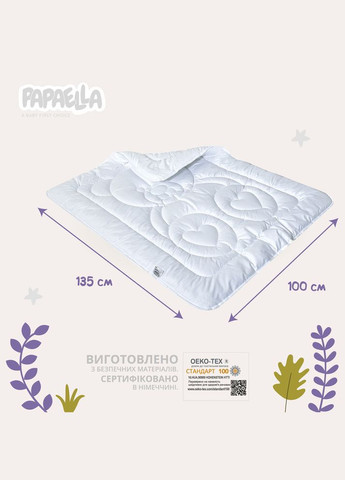Набор детский для сна в кроватку PAPAELLA одеяло 100х135 см и подушка 40х60 см антиаллергенное одеяло зимнее IDEIA (334726869)