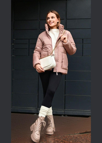 Бежева демісезонна куртка жіноча демісезонна бежева No Brand Демісезонні