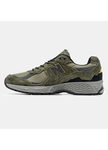 Серые демисезонные кроссовки мужские new balance 2002r green нью беланс 2002r No Brand