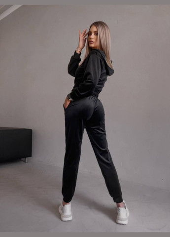 Велюровый костюм с укороченной кофтой на змейке Nositi 10364-12оля (316211088)